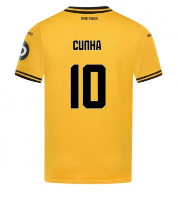 Wolves Matheus Cunha #10 Primera Equipación 2024-25 Manga Corta